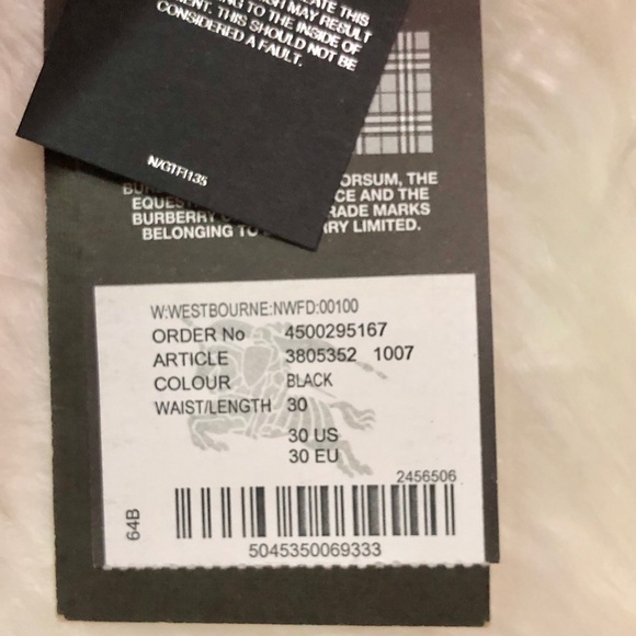 Burberry Brit | NWT Westbourne Ankle Faux Leather Jean - Picture 11 of 11